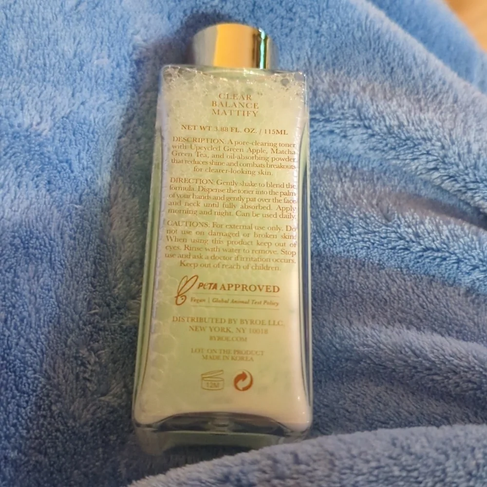 NIB Byroe Teatime Apple Matcha Clearing Toner